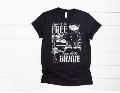 Land Of The Free Home Of The Brave T-Shirt