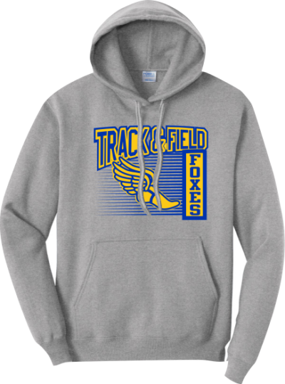 Track - Fleece Pullover Hooded Sweatshirt